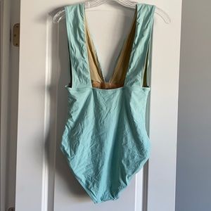 J. Crew Swim - Light blue plunge one-piece J. Crew Swim - Light blue plunge one-piece